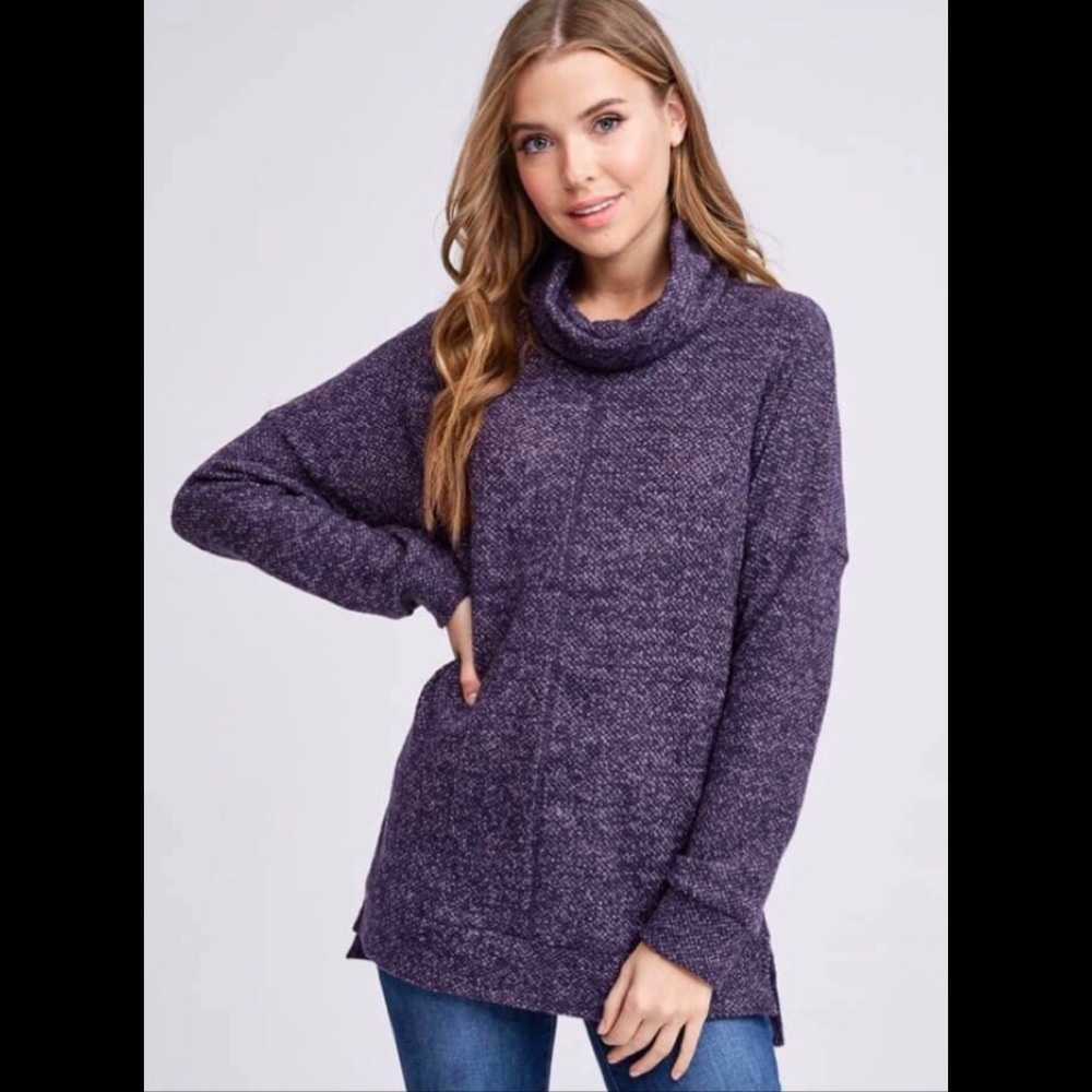 Cowl neck sweater